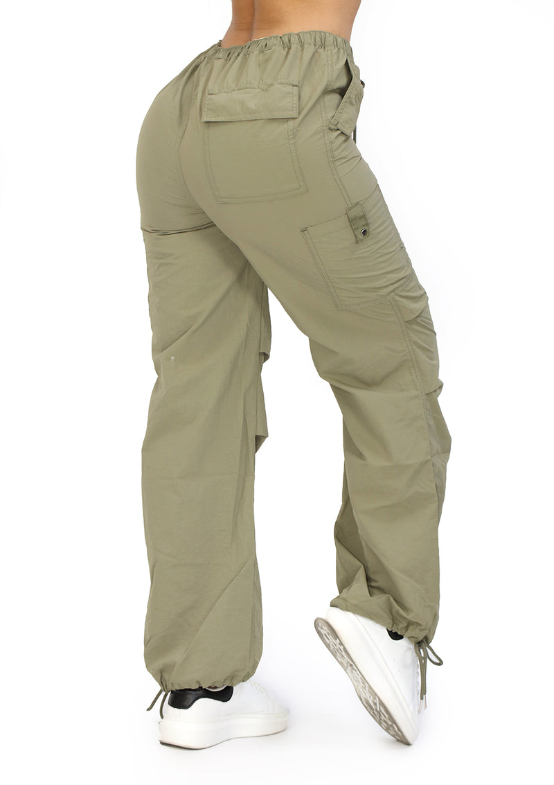 SM6924PN Green Jogger Cargo de Mujer