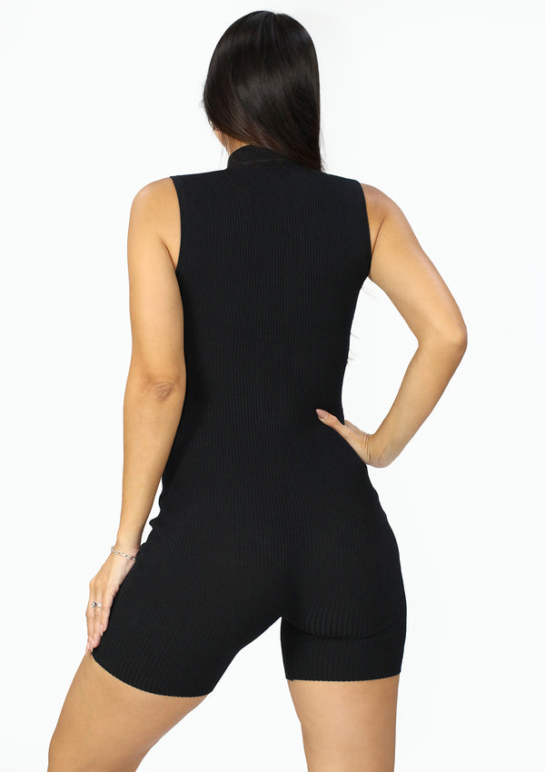 SM-90239-WN Black Romper de Mujer