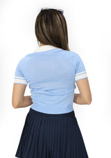SM-90271-WN Blue Blusa de Mujer