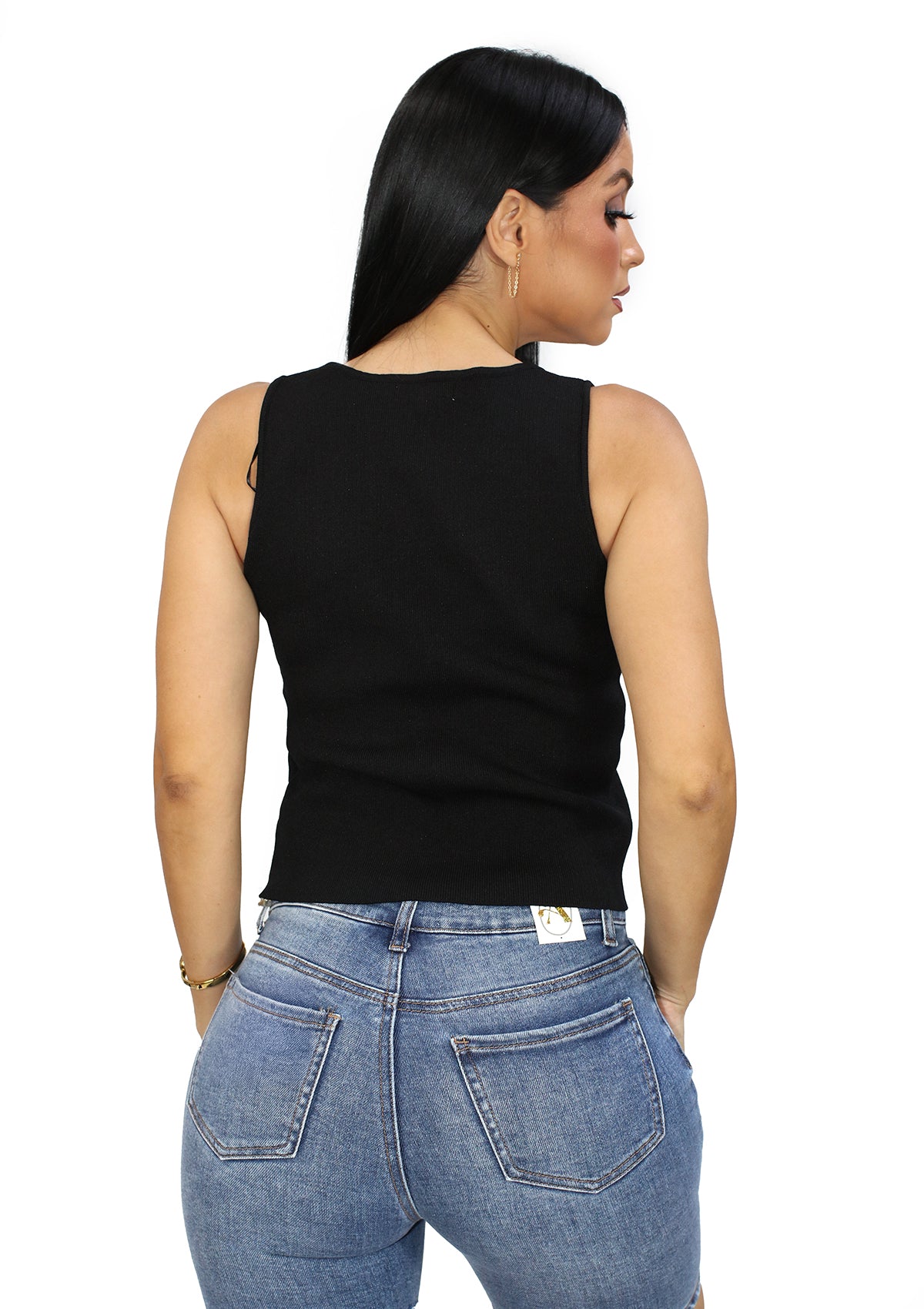 SM-90347-VN Black Blusa de Mujer