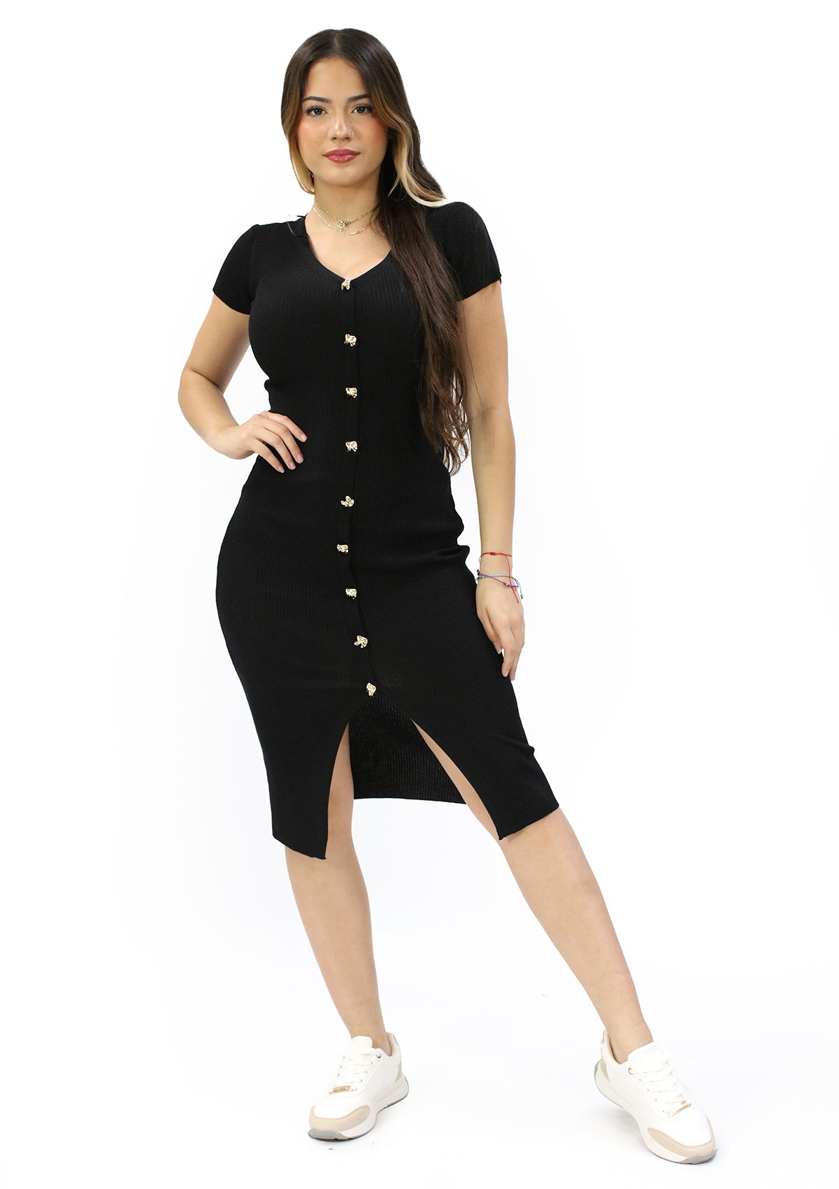 SM-90378-DN Black Traje de Mujer