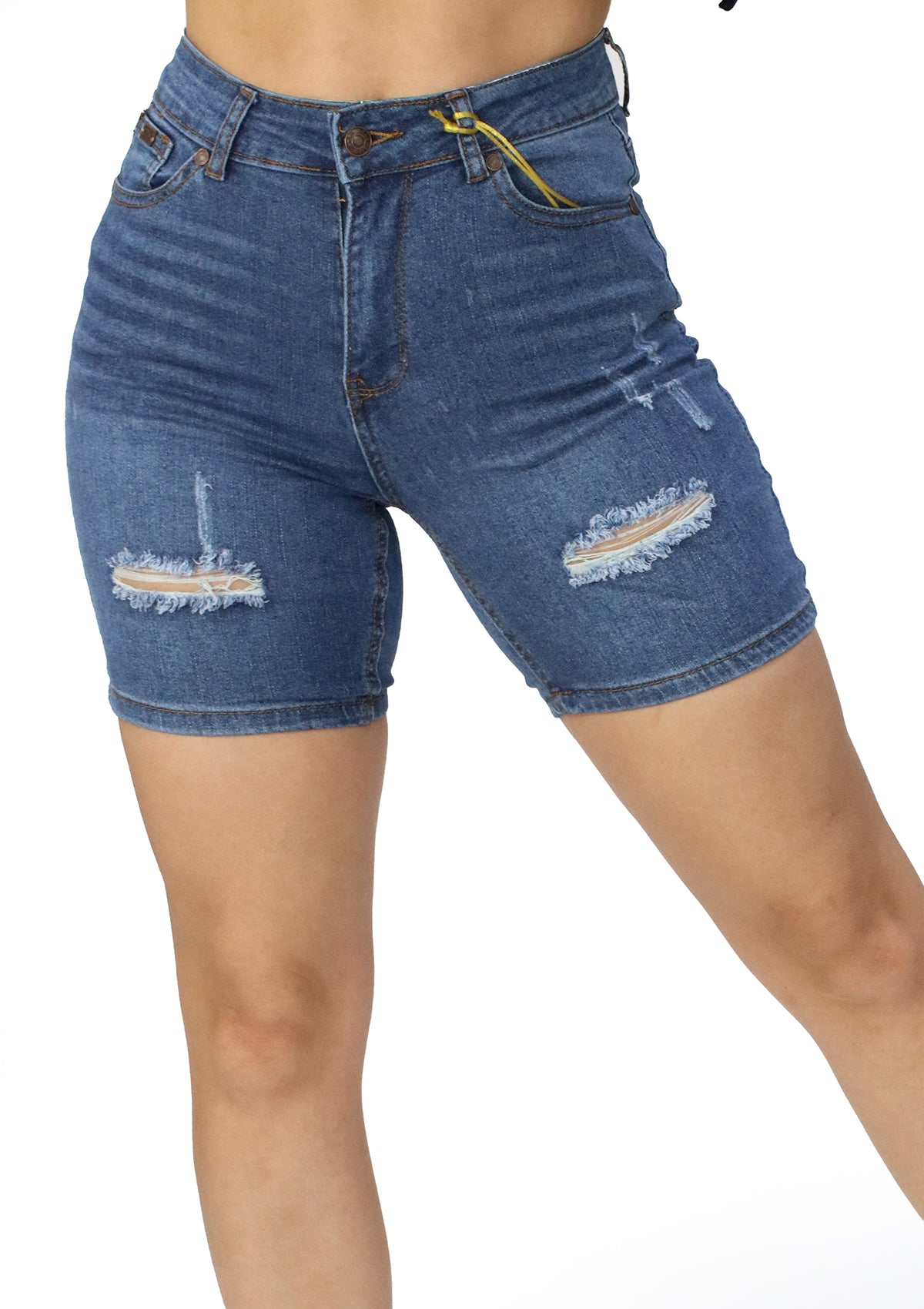 STAG-BXA-823 Medium Denim Short Bermuda de Mujer