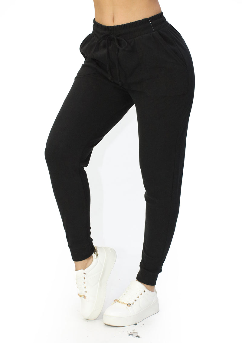 SU-2T-B03 Black Pantalón Jogger de Mujer