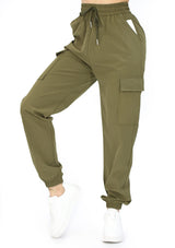 SUCJK305 Olive Pantalón Cargo Jogger de Mujer