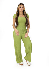 SU-HK-504 Avocado Set Top & Pant de Mujer