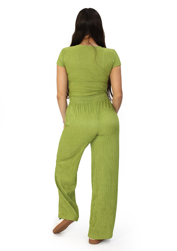 SU-HK-504 Avocado Set Top & Pant de Mujer