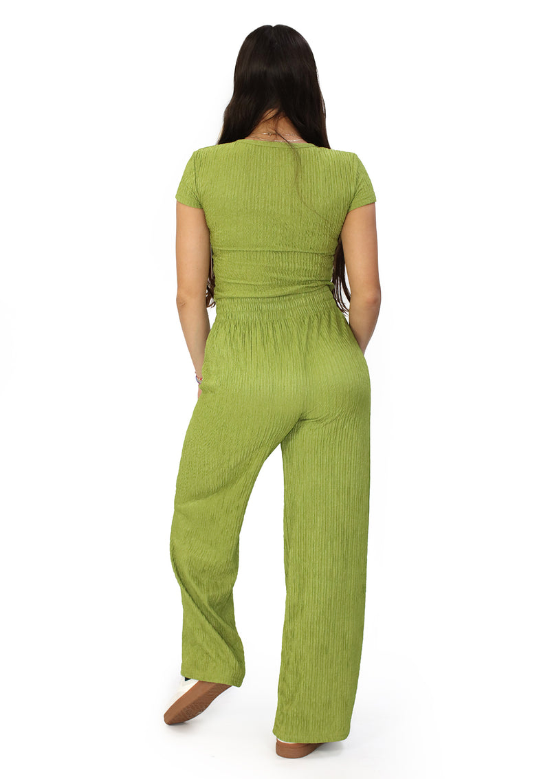 SU-HK-504 Avocado Set Top & Pant de Mujer