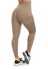 SU-LEG-09 Brown Pantalón Legging de Mujer