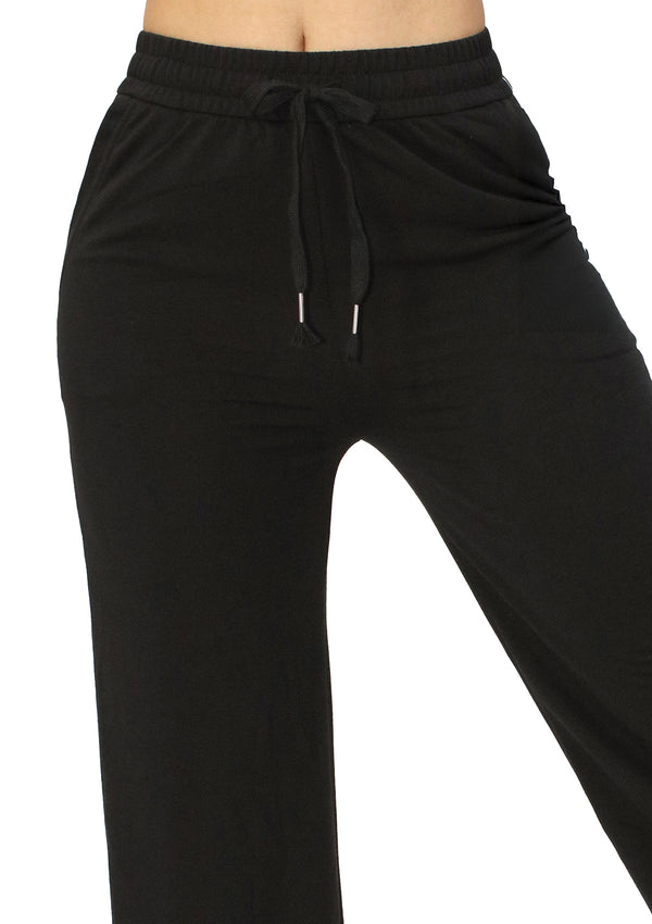 SU-SP-701-S Black Pantalon Straight Leg de Mujer