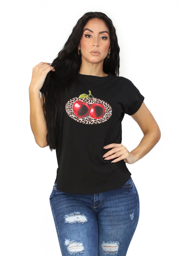 TA-TA-216 Black Cherry Blusa Plus de Mujer