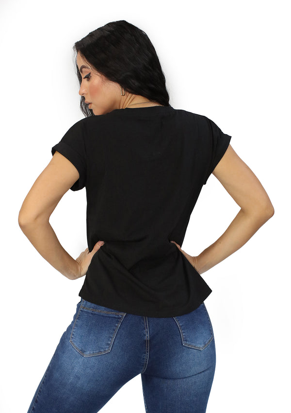 TA-TA-216 Black Cherry Blusa Plus de Mujer
