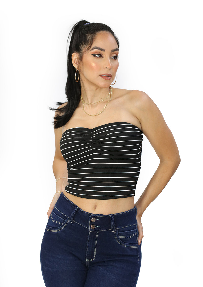 TI-MN-3870A Black Blusa de Mujer