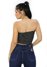 TI-MN-3870A Black Blusa de Mujer