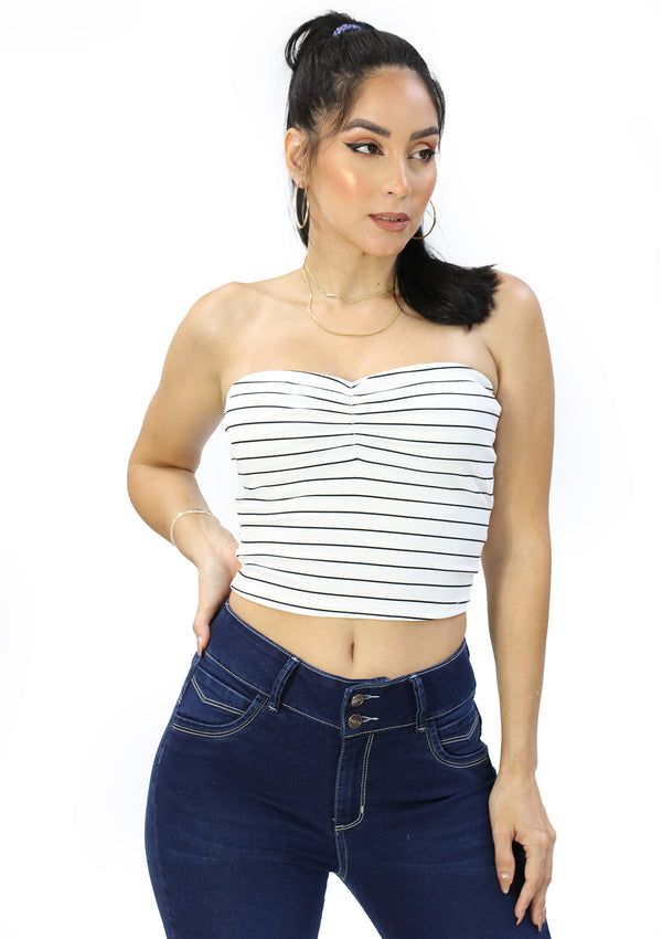 TI-MN-3870A White Blusa de Mujer