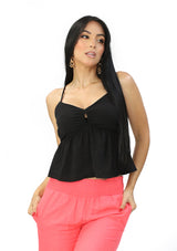 TI-WN-10422 Black Blusa de Mujer