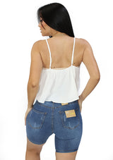 TI-WN-11801 White Blusa de Mujer