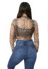 TI-WN-8329B Printed Blusa de Mujer