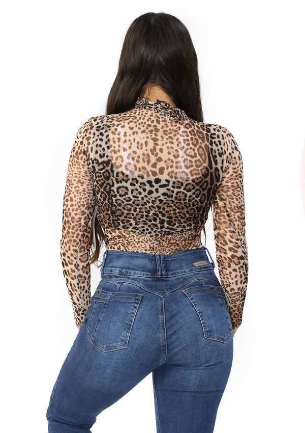 TI-WN-8329B Printed Blusa de Mujer