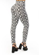 TI-WP-8059A Snake Black Printed Pantalón de Mujer