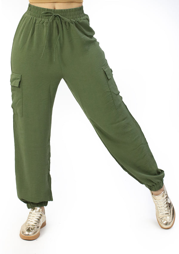 TI-WP-8456 Olive Pantalón de Mujer