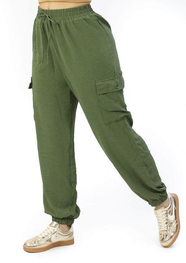 TI-WP-8456 Olive Pantalón de Mujer