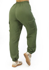 TI-WP-8456 Olive Pantalón de Mujer