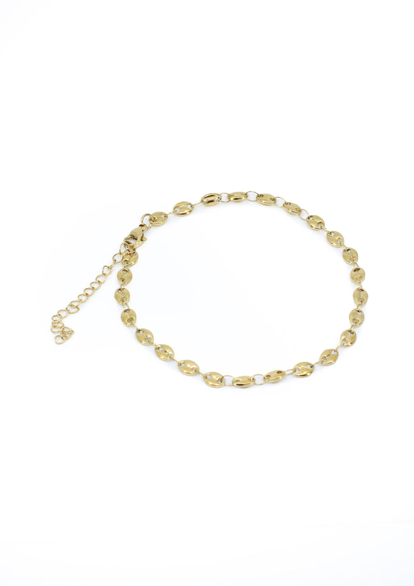 TR-1336-B Gold Tobillera de Mujer