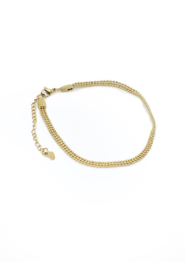 TR-1336-C Gold Tobillera de Mujer