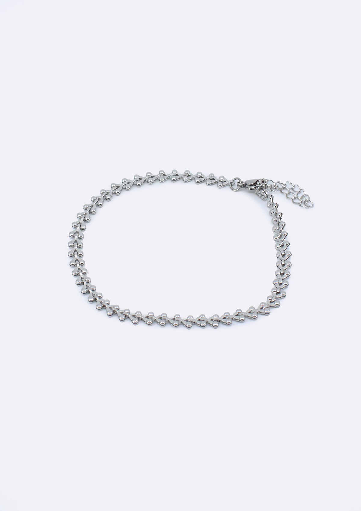 TR-1343-C Silver Tobillera de Mujer