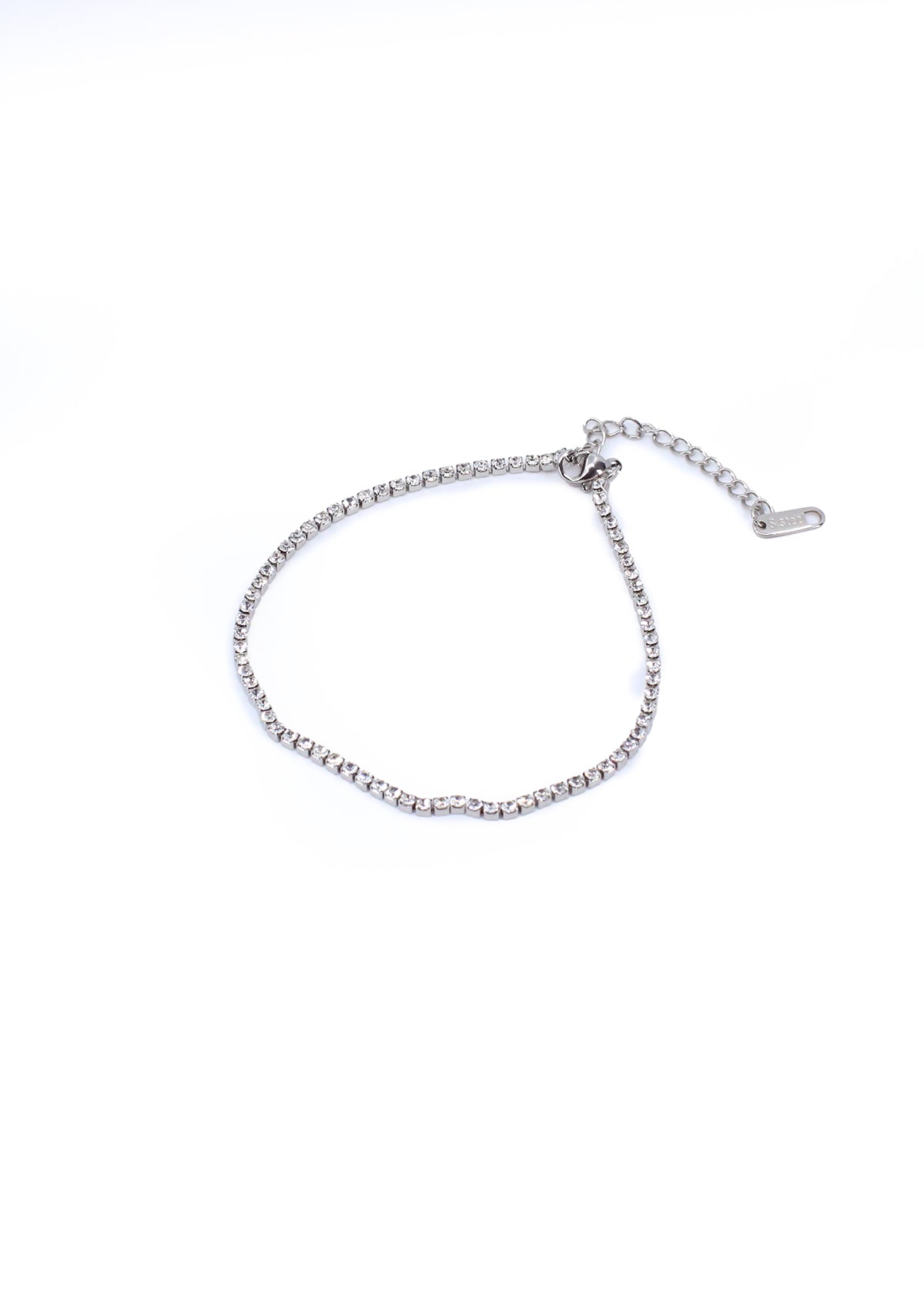 TR-1343-G Silver Tobillera de Mujer
