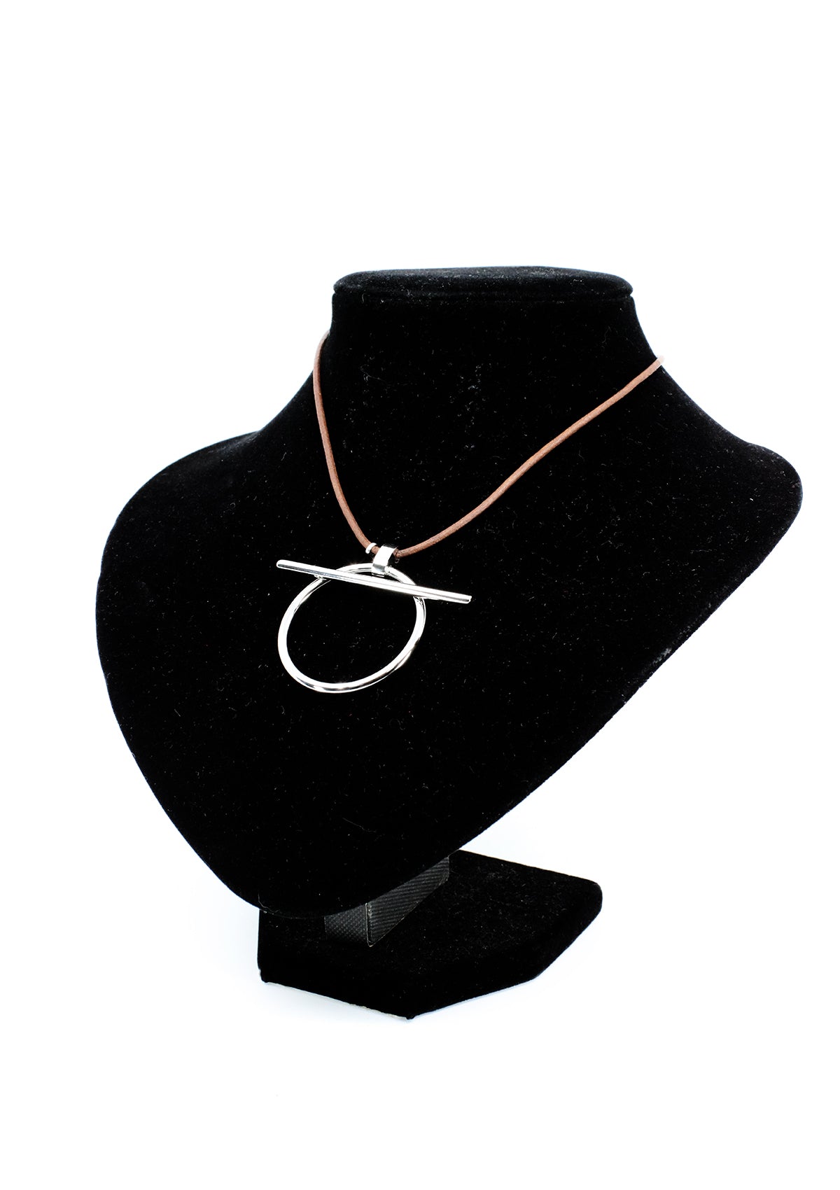 TR-1350-B Silver/Brown Collar Dama