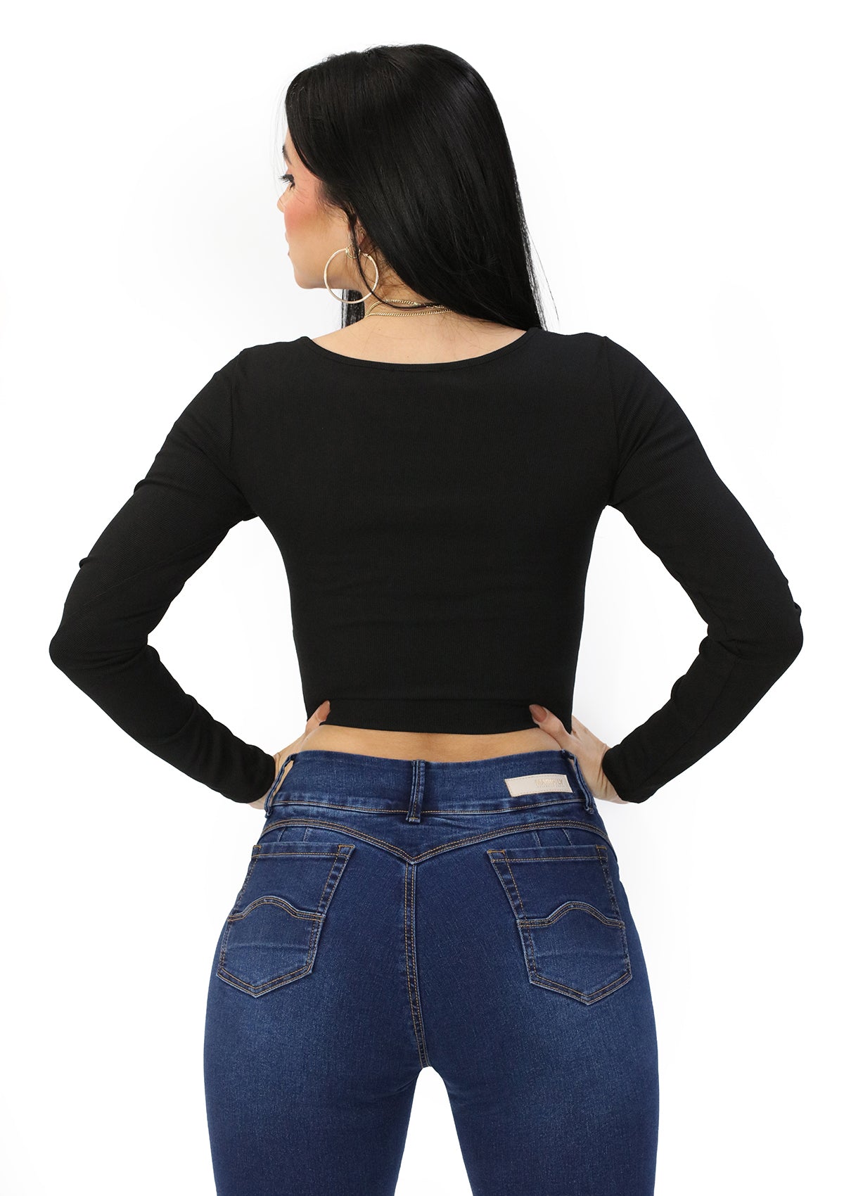 TW-1635 Black Blusa de Mujer