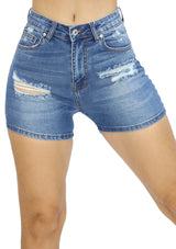 VECV2010DS Medium Denim Short de Mujer