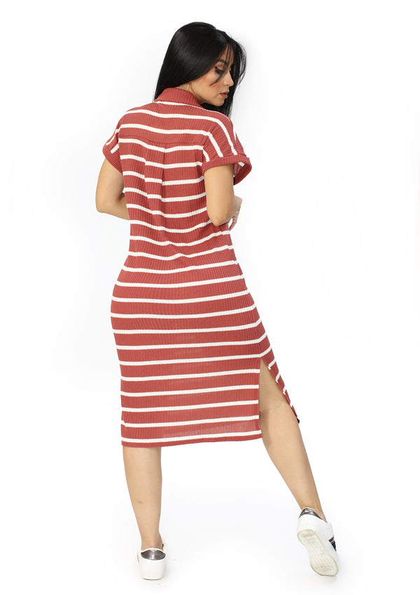 VJ-ND-31647 Rust Oatmeal Traje de Mujer