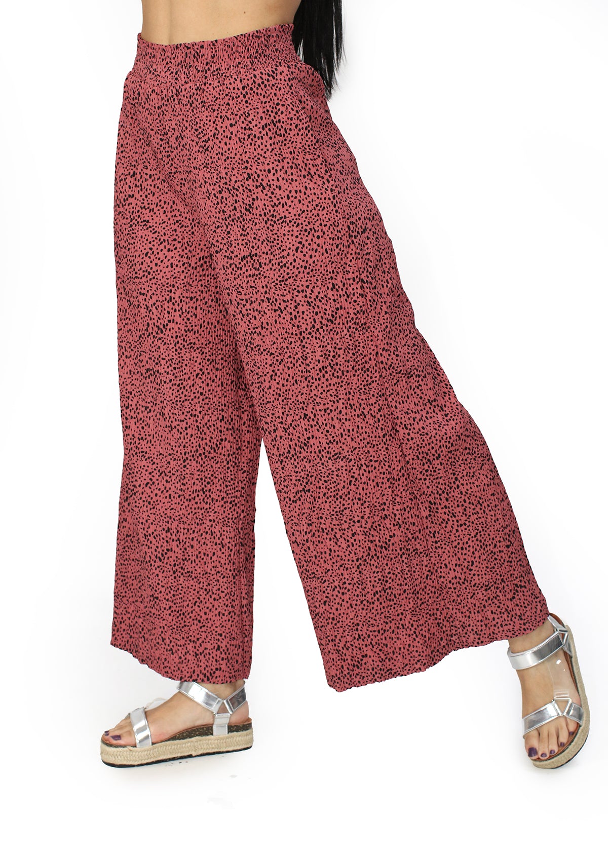 VJ-NP-70125 Mauve Dotted Pantalón de Mujer