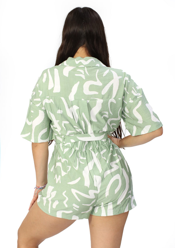 VJ-NP-70704 Sage Romper de Mujer