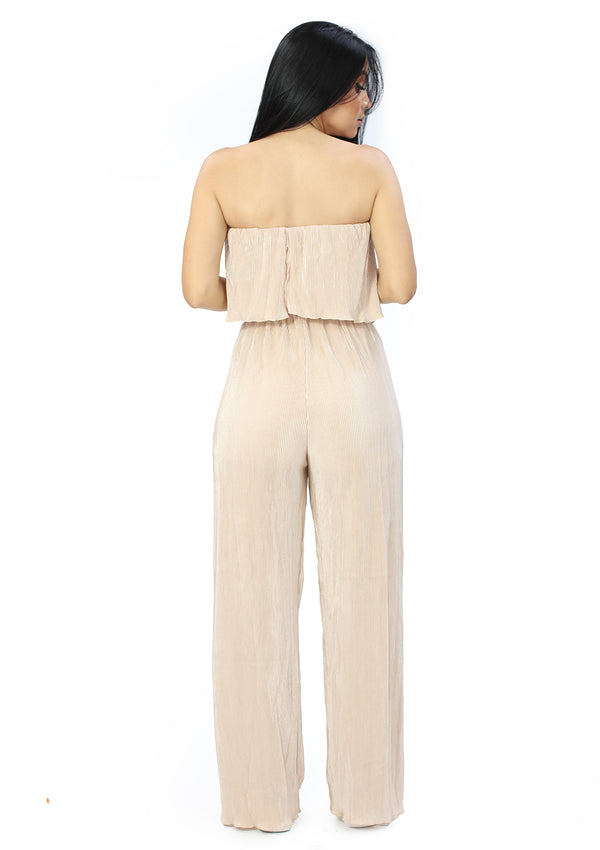 WR-2422R Beige Jumpsuit de Mujer