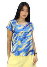 WR-3495-T Blue Blusa de Mujer