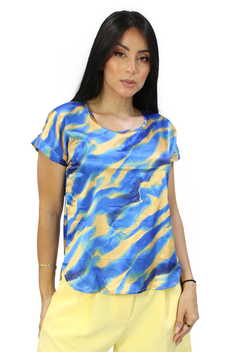 WR-3495-T Blue Blusa de Mujer