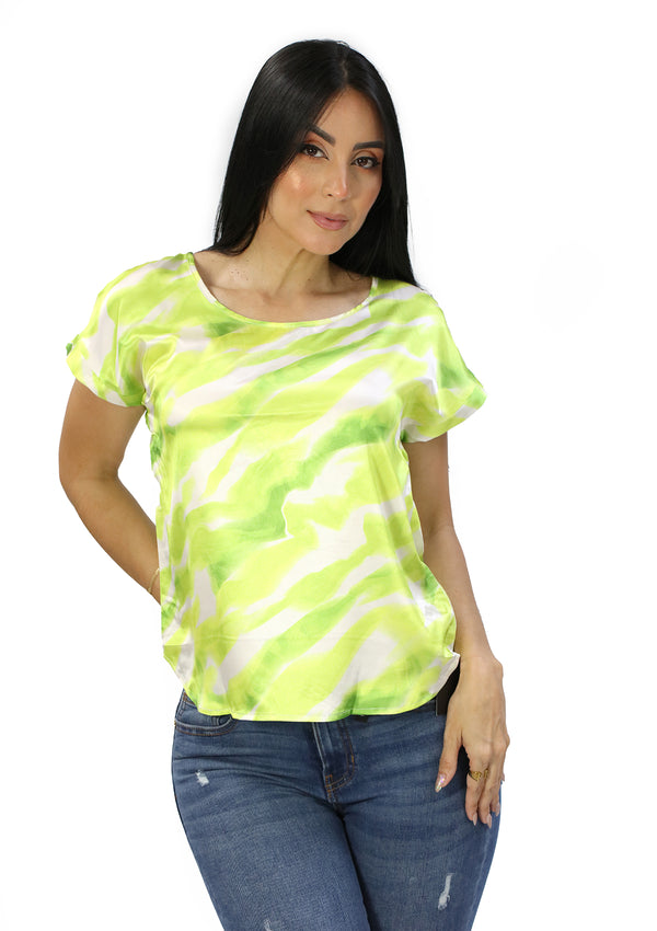 WR-3495-T Lime Blusa de Mujer