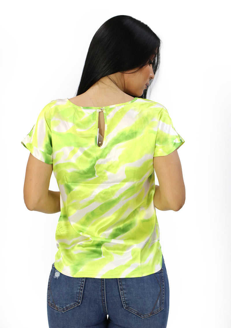 WR-3495-T Lime Blusa de Mujer