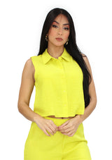 WR-5420-B Green Blusa de Mujer