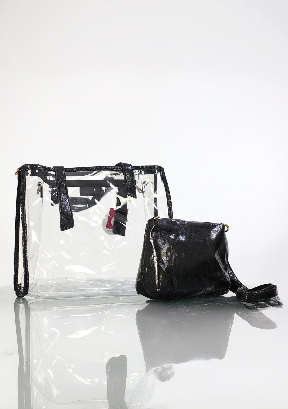 XB-TC-2512 Black Cartera y Pouch de Mujer