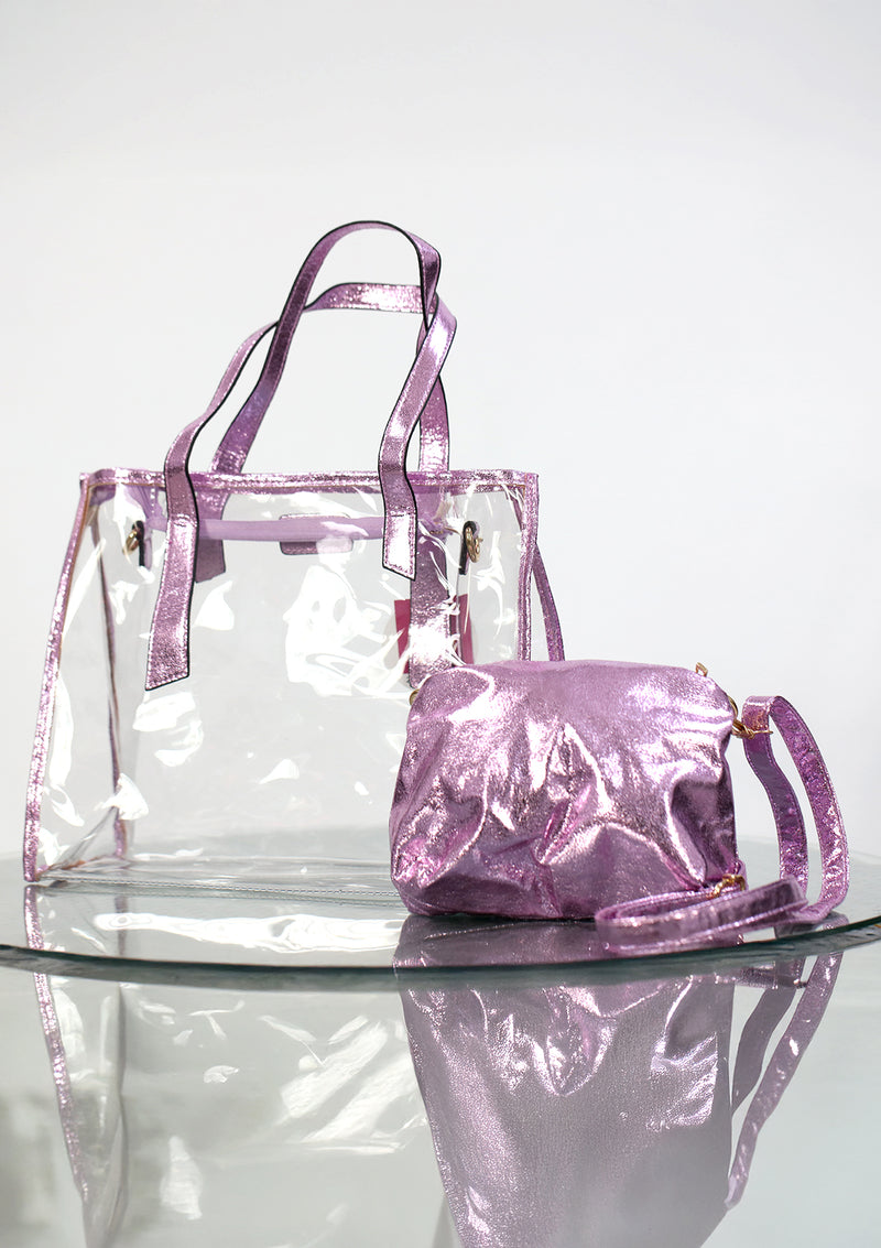 XB-TC-2512 Pink Cartera y Pouch de Mujer