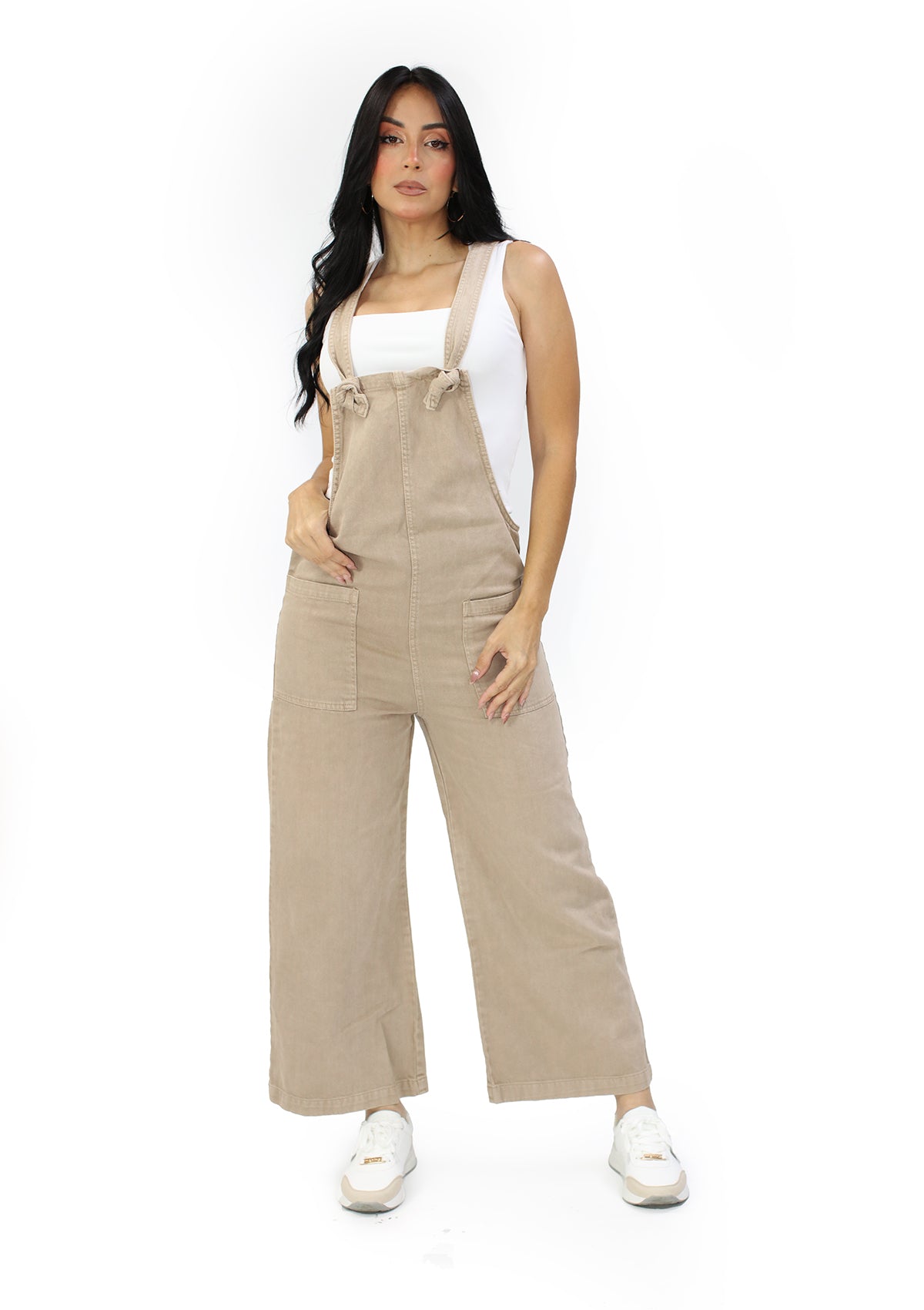 ZE-DMO-1864Y Mocha Jumpsuit de Mujer