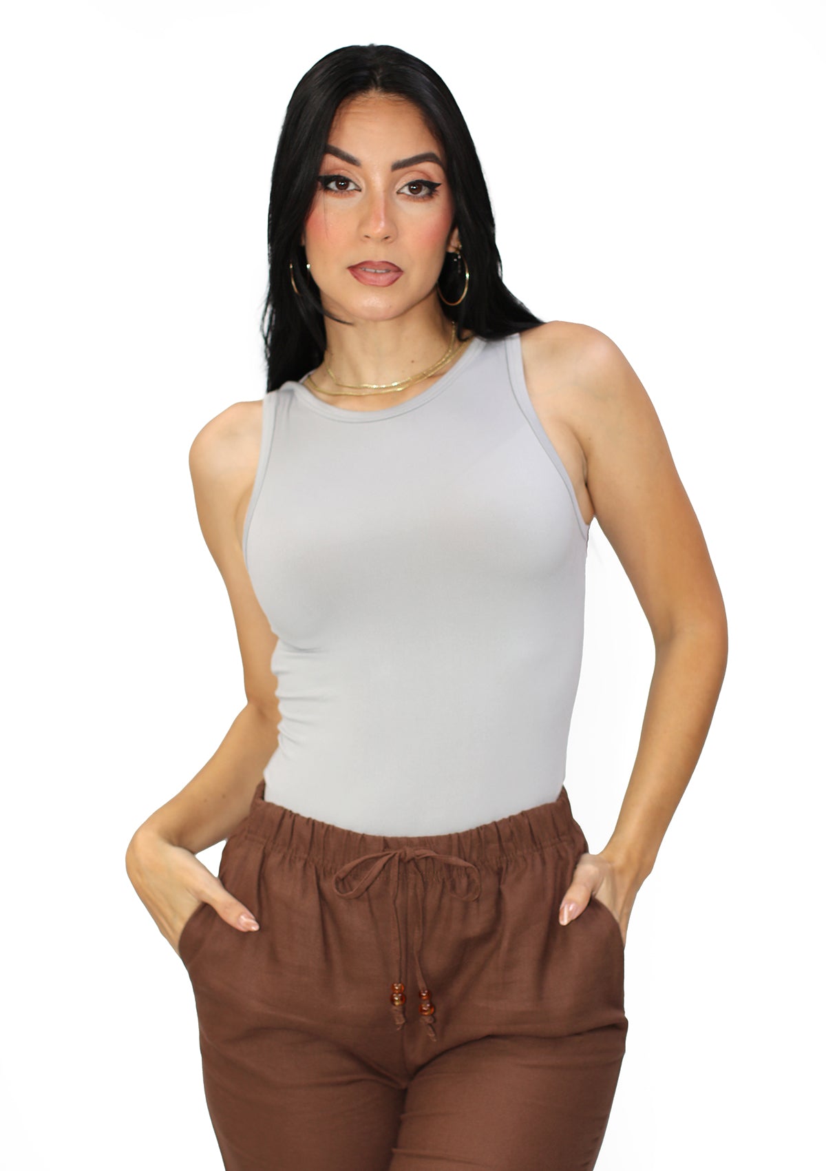 ZE-MB-9087A Gray Bodysuits de Mujer