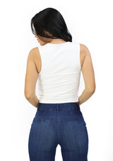 ZE-NST-6392Y White Blusa de Mujer