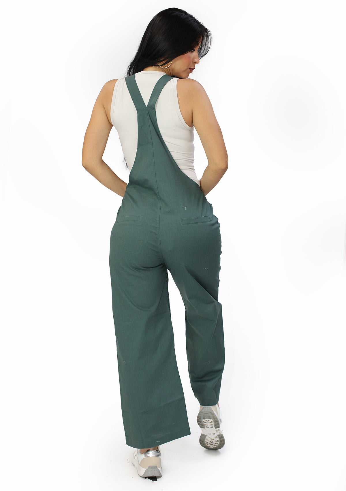 ZE-QP-7301Y Green Overall de Mujer