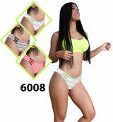 6008 Strips Hiphugger Panty by Dear Body