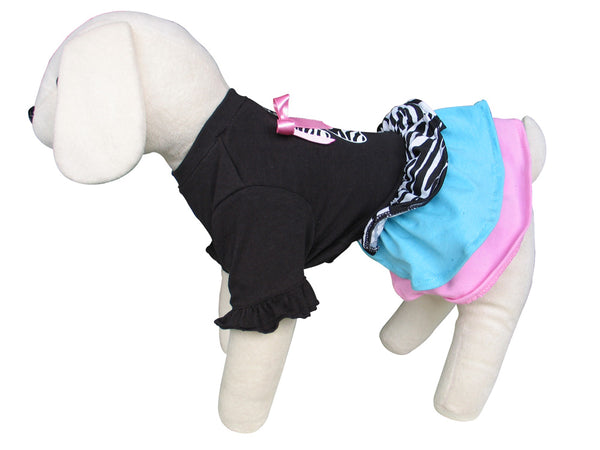 8652 Up Collection Paw Ruffle Dress